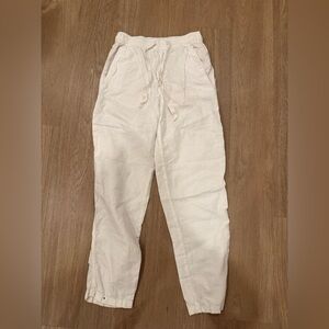 H&M Cream Drawstring Pants
